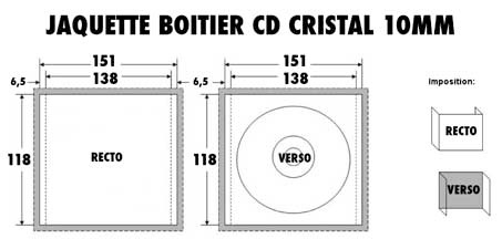 Pressage CD, Boitier Cristal
