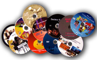 Impression sur le disque DVD sans duplication pour Rouen.